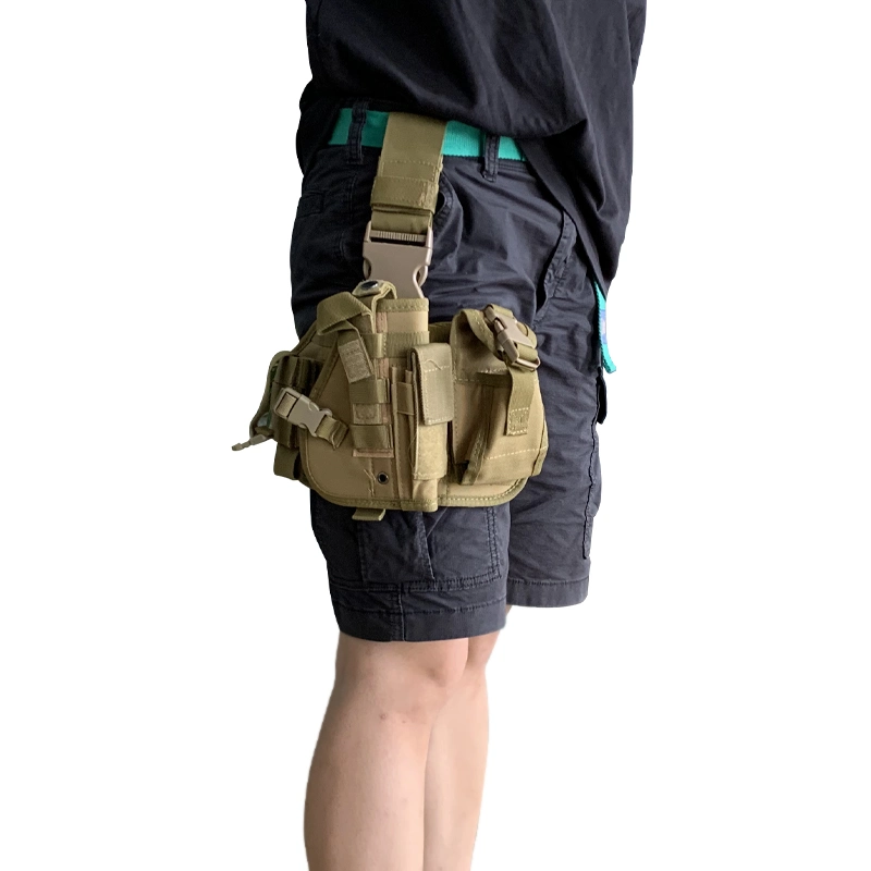 Camo Tactical Leg Holster Right-Handed Concealed Thigh Leg Gun Bag