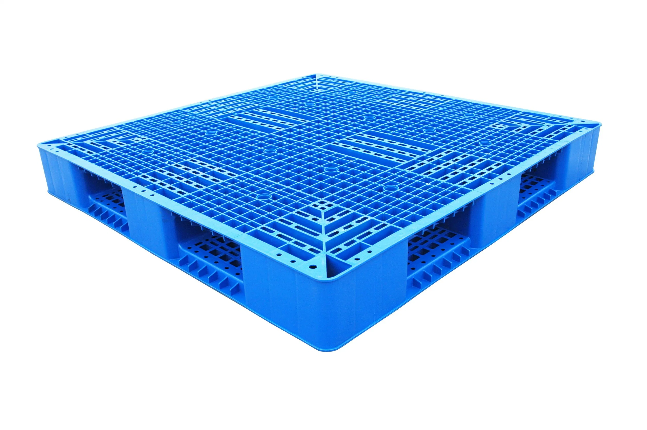 1200*1000*150mm Grid Mesh Top Six Runner Plastic Pallet with 6 Skids Cargo Storage Warehouse Transportation Use