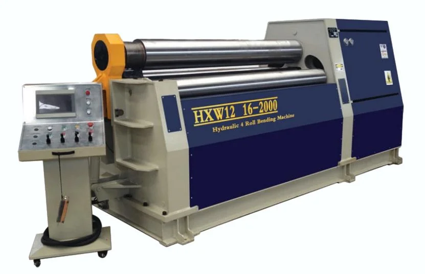 CNC 4 Roll Hydraulic Steel Plate Bending Machine Sheet Metal Bender Roller Iron Bending Rolls Pipe Tube Rolling Machine