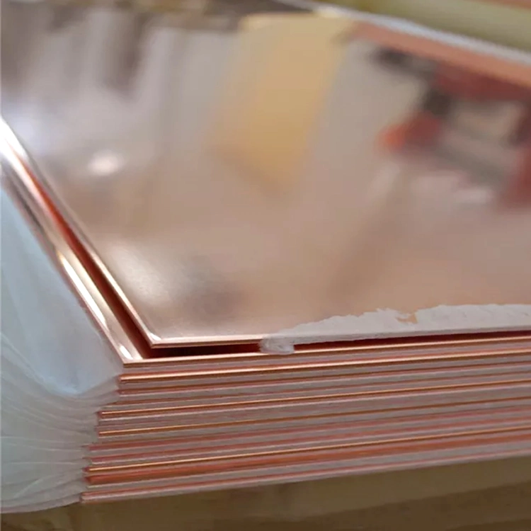 C1100 Pure Copper Sheet or Brass Copper Plate Sheet Gold Color for Decoration H59 H62 H65 Brass Plate Wire Drawing Copper Plate Decorative Cutting Block