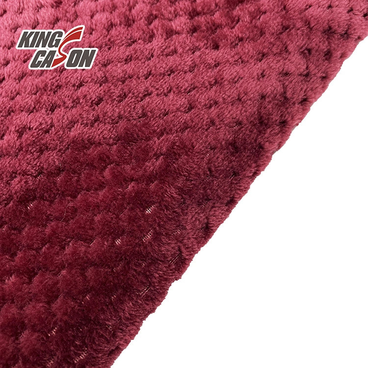 Kingcason Polyester Knit Tela Flanel Flannel Fleece Fabric for Blanket Garment