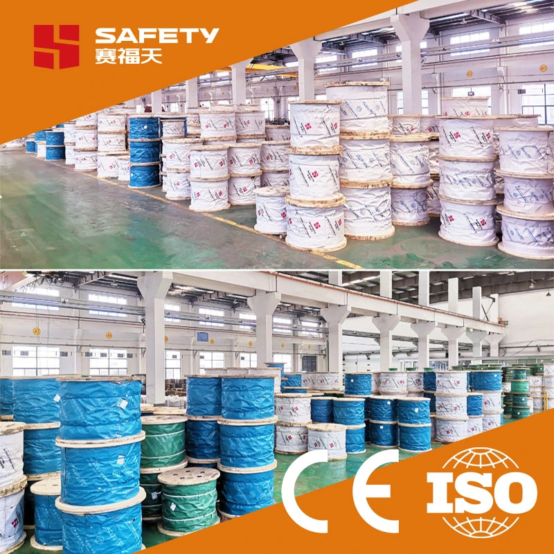 12mm 35&times; 7 35 (W) &times; 7 Rotation Resistant Steel Wire Cable for Crane Main Hoist Lifting ISO 2408