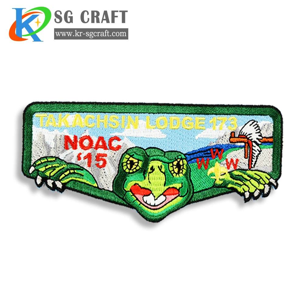 Custom Attractive 2D/3D High quality/High cost performance  Customem Broidery Flower Appliques Patches Embroidery Patch&Badge by Fabric