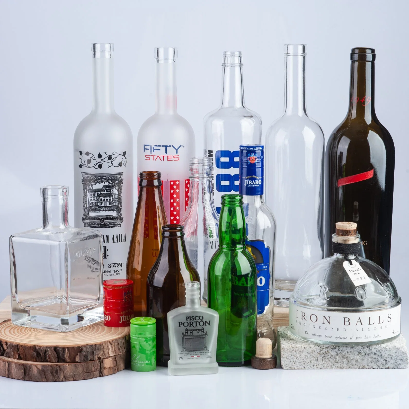 El frasco de cristal/Packaging Botella/botella de vino/cerveza botella/Espíritu Botella/botella de Vodka /botella de licor