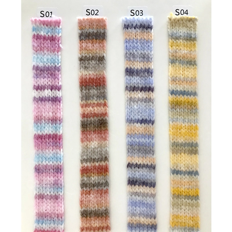 47% Polyester 39% Acrylic 8% Nylon 6% Wool Yarn Knitting Blended Yarn for Weaving