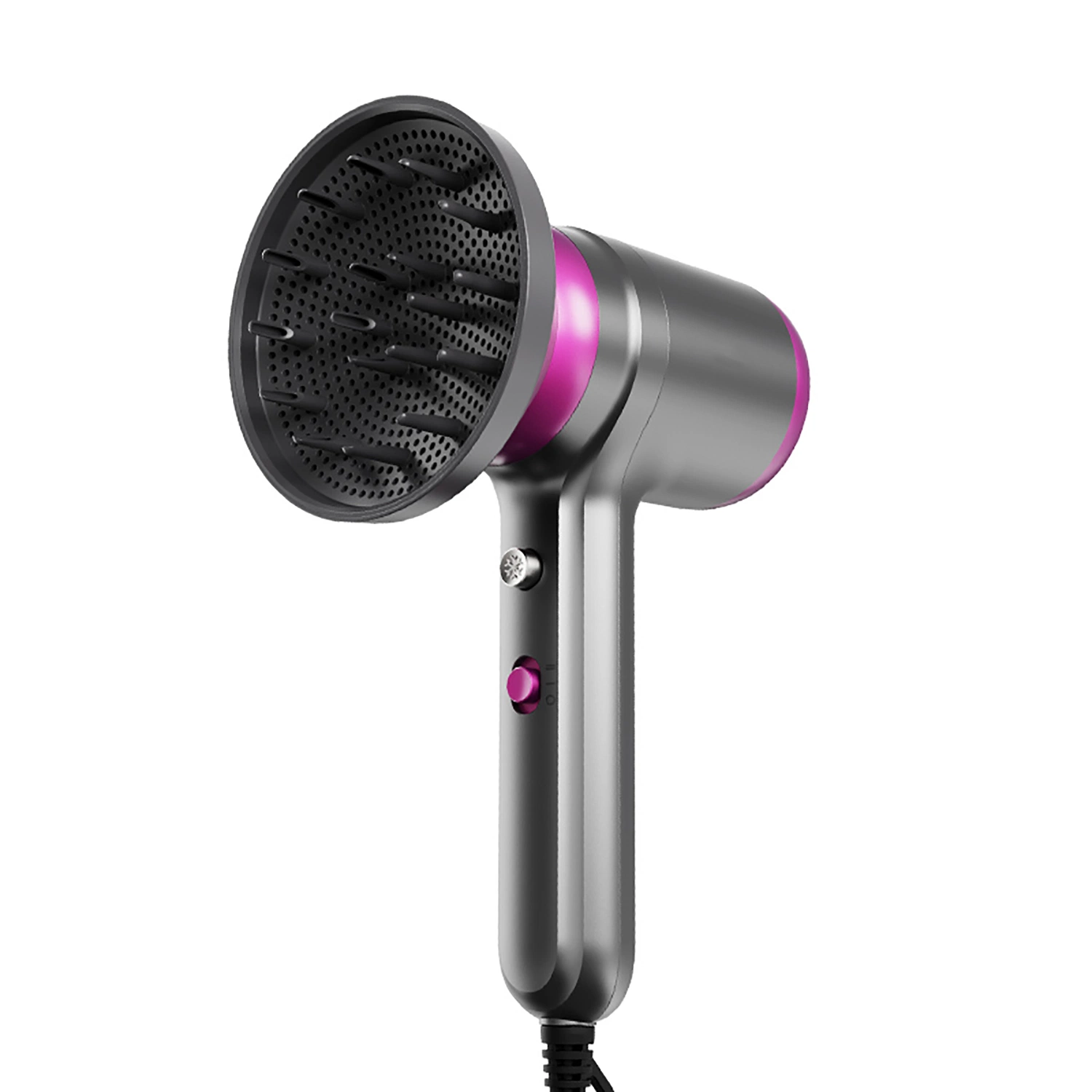 El equipo de peluquería secador con difusor 1250W Profesional Portable Secador de pelo y accesorios para las mujeres el cabello rizado