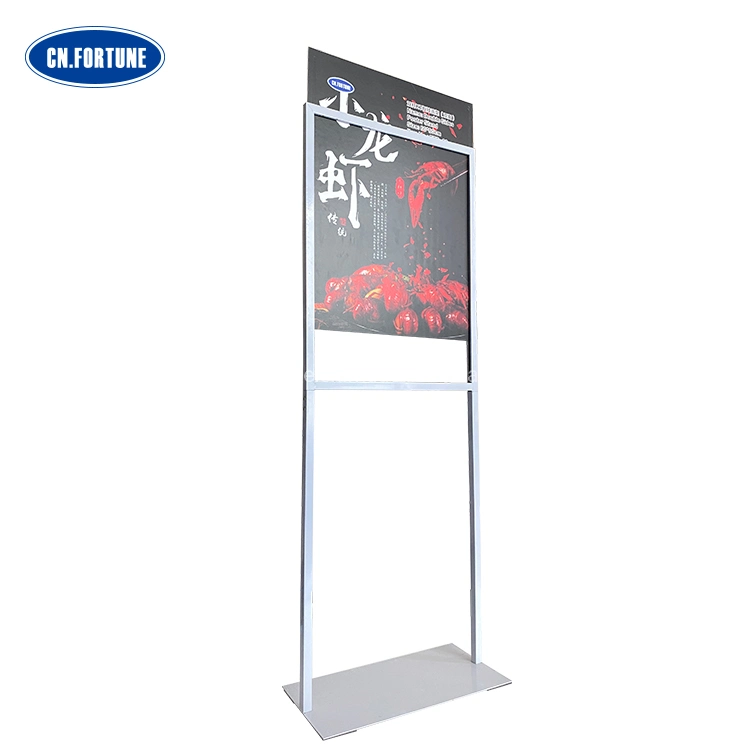China Proveedor Custom Outdoor Indoor dobles caras Banner Display Stand Soporte para la promoción de posters