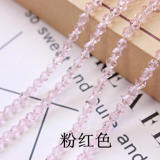 3/4/6mm Crystal Diamond-Shaped Beads Loose Beads DIY Handmade Hair Beads