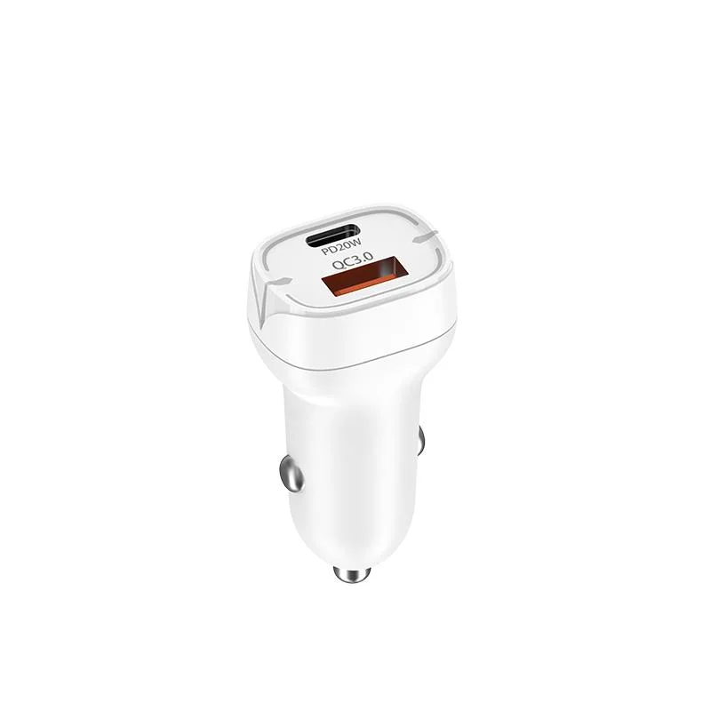 OEM de fábrica del teléfono móvil Dual USB 20W-C cargador de coche cargador rápido Pd