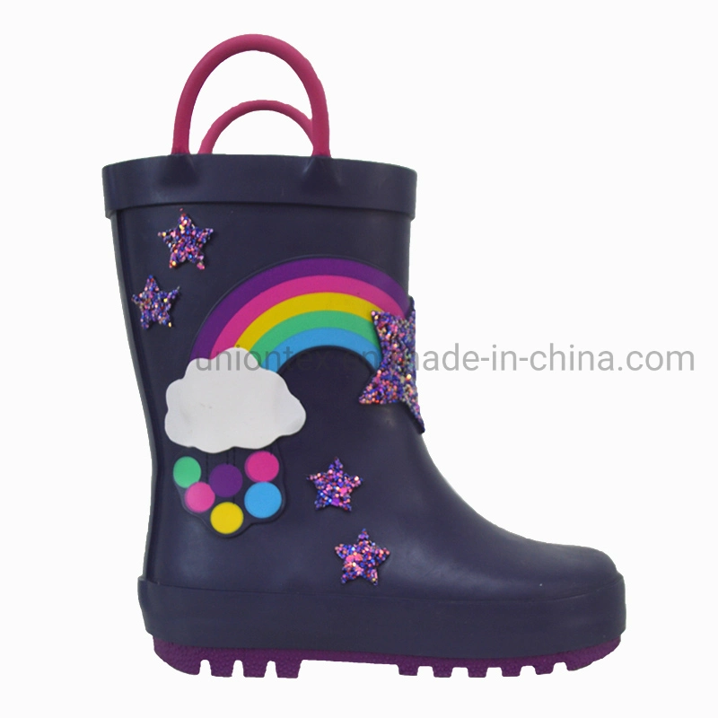 3D Cartoon Kid's Rain Boots Non-Slip Rain Shoes for Children