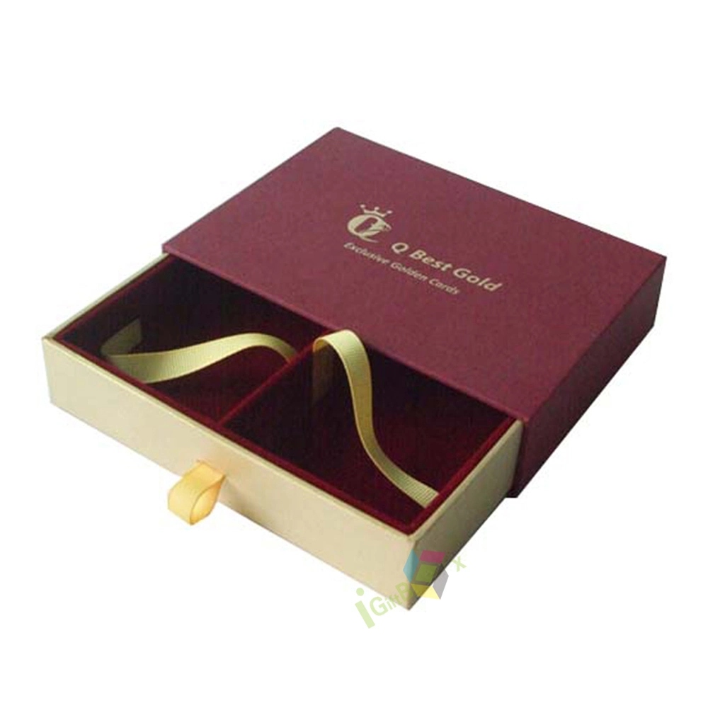 El logotipo de diseño personalizado de colores de lujo en el cajón de cartón Caja de regalo