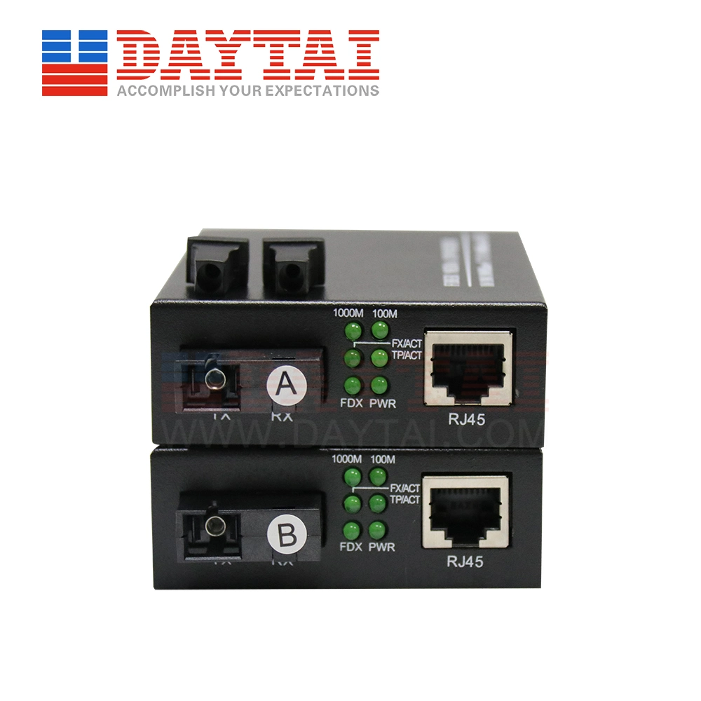 Top Quality Base Sm Single Fiber Wdm Fiber Optic 10/100m SFP Slot Fiber Optic Media Converter