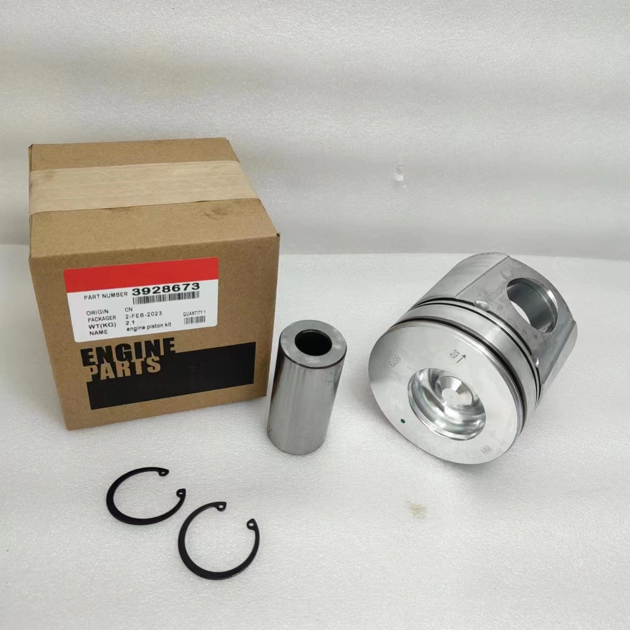 pour Kit de pièces de moteur diesel Cummins 4BTA 3.9 5.9L Piston de cylindre 3928673