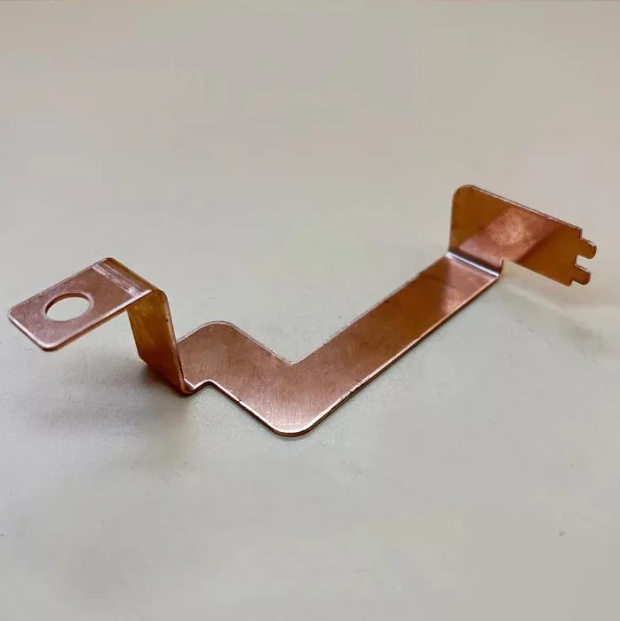 Electrical Contactor Copper Busbar Brass Stamping Part for Grounding Contactor Parts