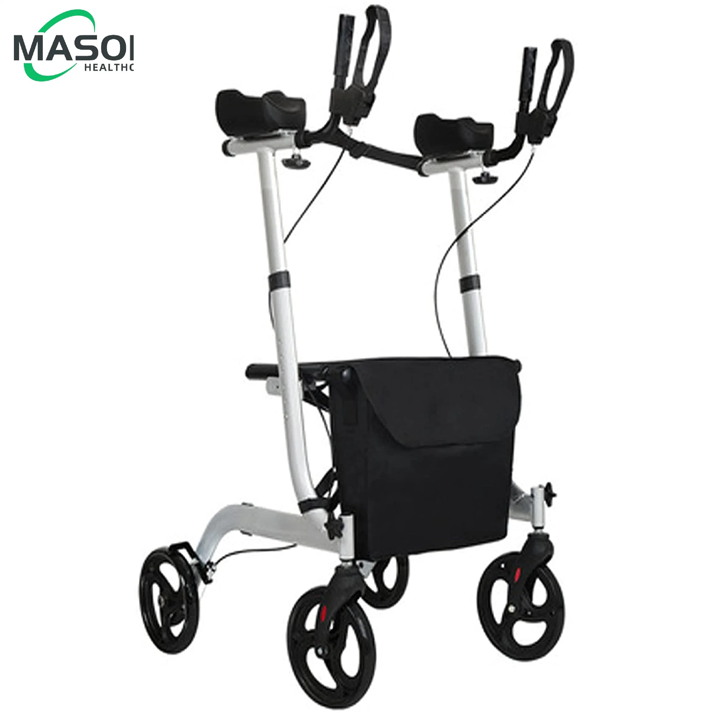 Rollator Walker Folding and Forearm Rollator with Brakes and Seat Disabled Scooter Rehabilitation Equipment