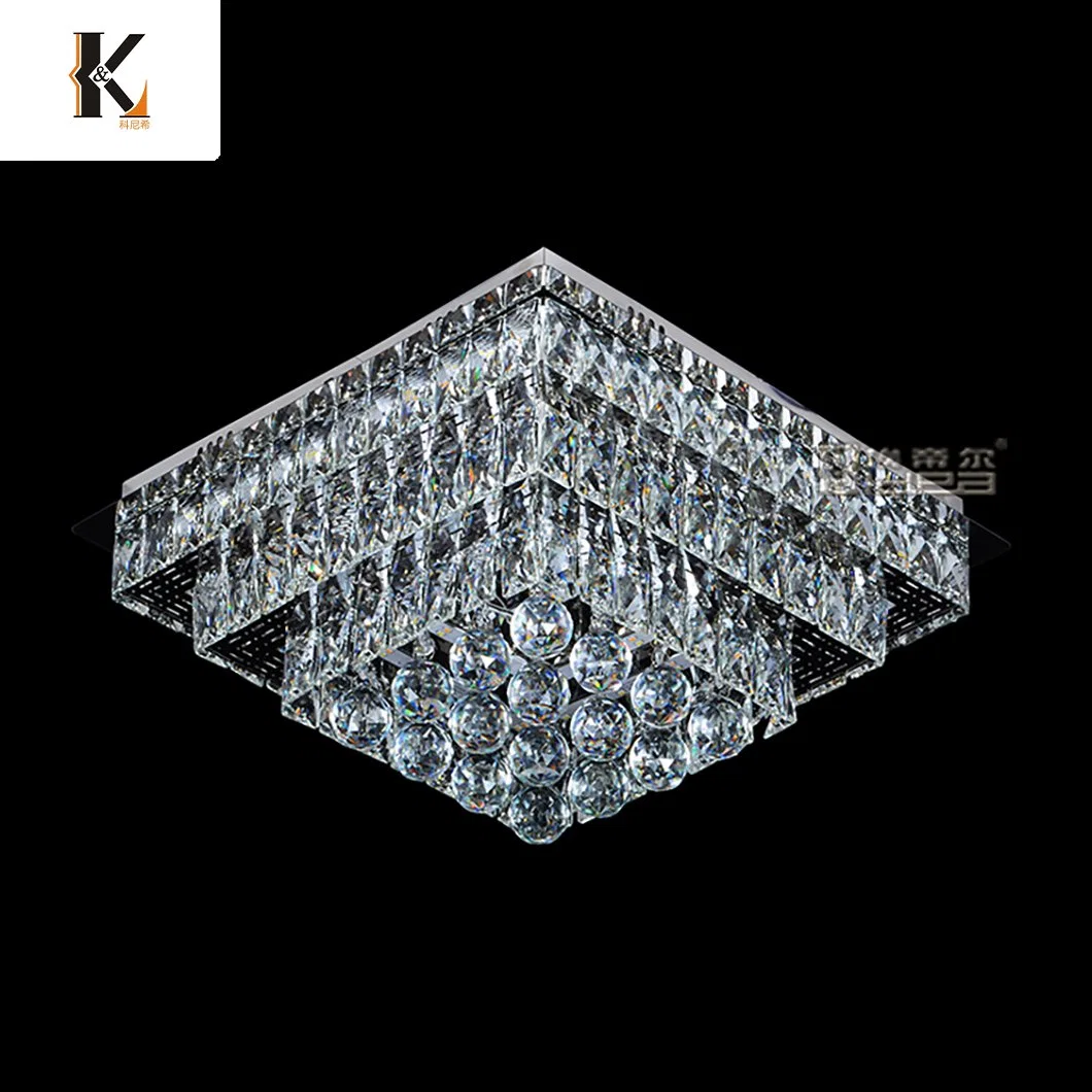LED Ceiling Crystal China High-Quality Crystal Pendant Light Modern Decorative LED Chandeliers Ceiling Lamp Home Indoor Hotel Decor Crystal Ceiling Lamp