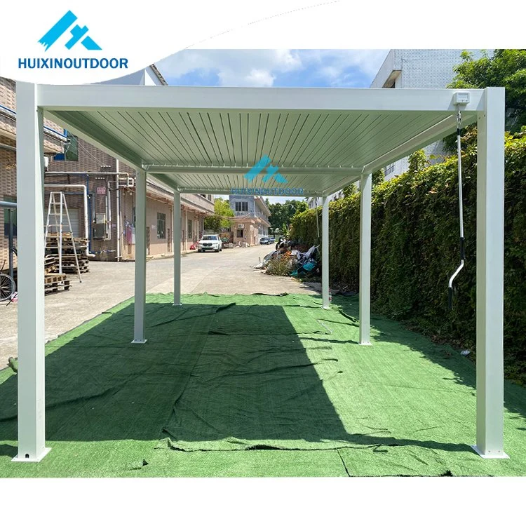 Electrical Folding Hot Sale Aluminium Wood Outdoor Cheap Hardtop Waterproof Metal Gazebo