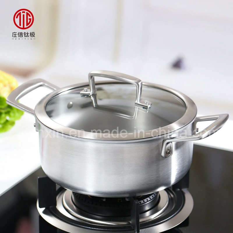 Titanium Stainless Steel Aluminum Cooking Hot Stock Mini Little Pot