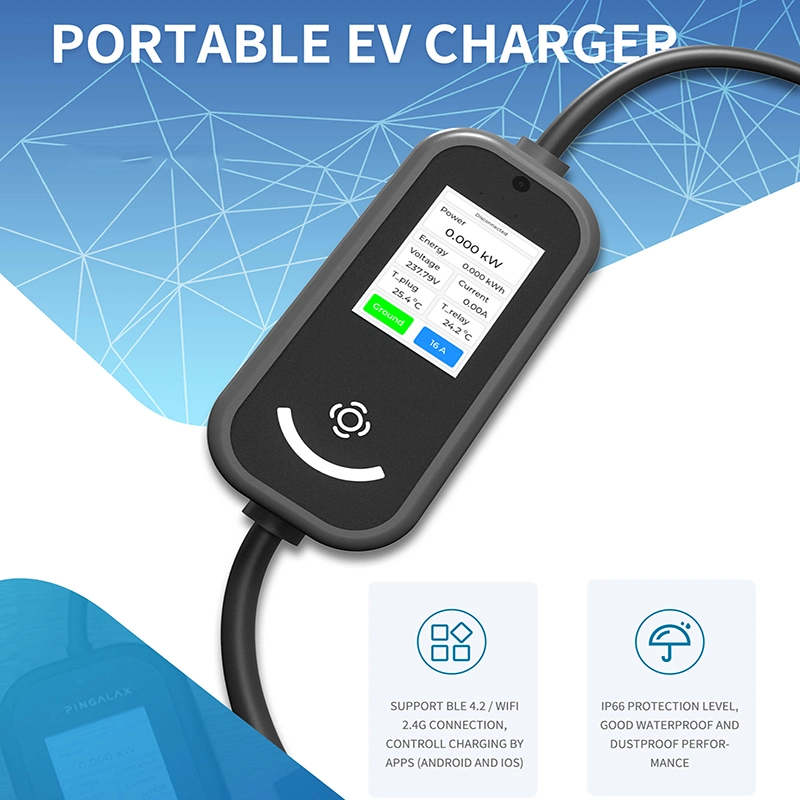 3,5kW 7kw 11kW 22kw OCPP Cargador de fase EV portátil EV Cargando