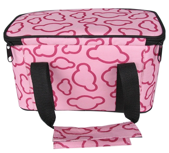 Cute Bear Printed Igloo Lunch Cooler Bag for Camping Hiking Sporting