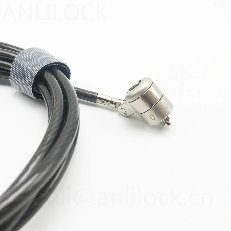 Hot Sale Laptop Lock safety Coated Steel Cable with Key