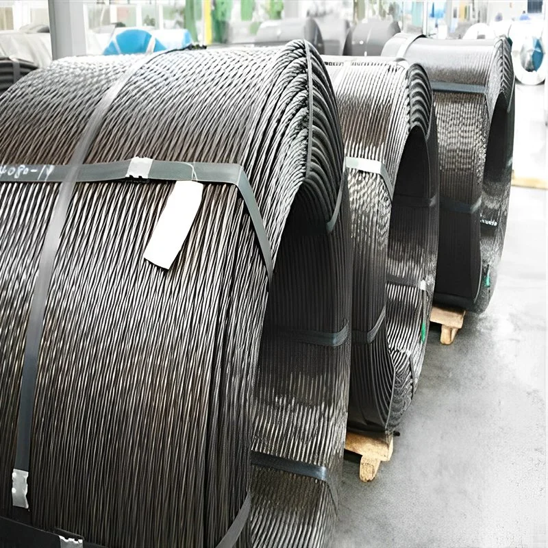 Electric Galvanized Steel Wire Rope 6X24+7FC Coil Packing Fiber Core