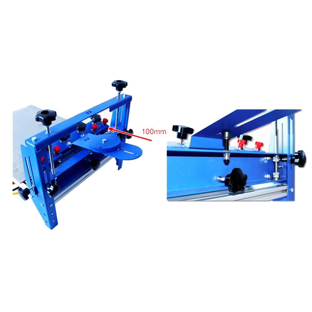 Oval Manual Silk Screen Printing Press Machine Vacuum Table for Screen Printing