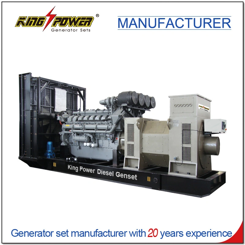 Prime Power 900kVA Yuchai Weichai 380V220V Portable Silent Open Type Diesel Generator