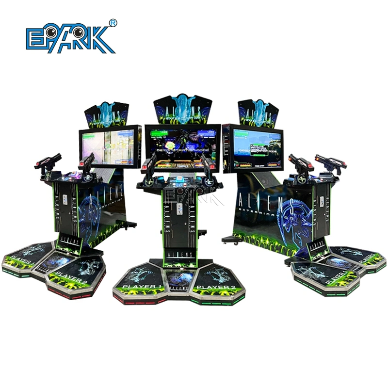 42" Aliens Extermination with Pedal Entertainment Shooting Games Arcade Video Machine