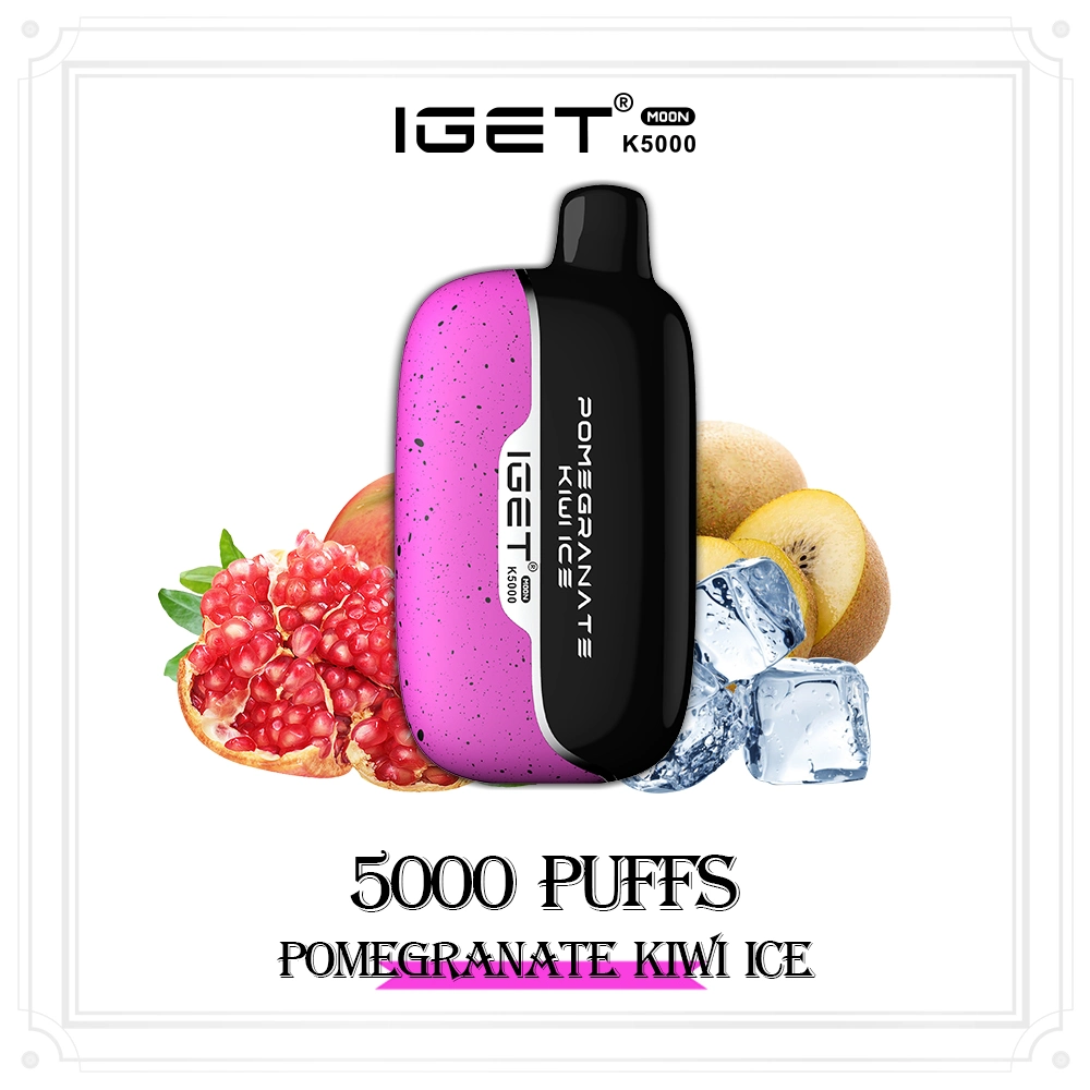 Iget Moon K5000 5000 melhores puffs descartáveis para a caneta de Pape Vape Fábrica de dispositivos POD