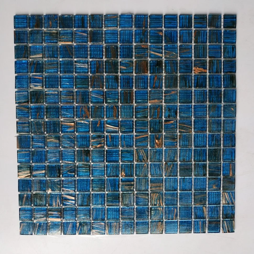 Piscina mosaicos Mosaico de vidrio para el cuarto de baño azulejo Non-Slip