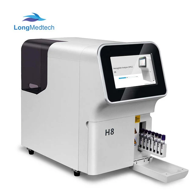 Analisador de hemoglobina de laboratório HPLC cromatografia líquida de alto desempenho (HPLC) totalmente Analisador de hemoglobina H8 automático