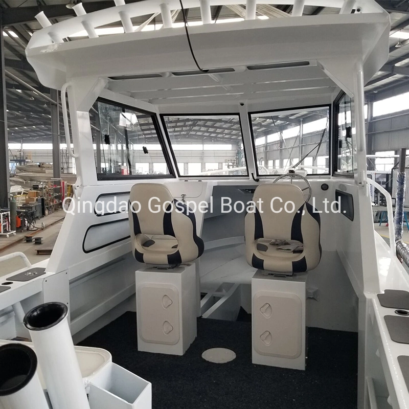 7.5M de pesca de aluminio Custom Cuddy cabaña con hardtop barco