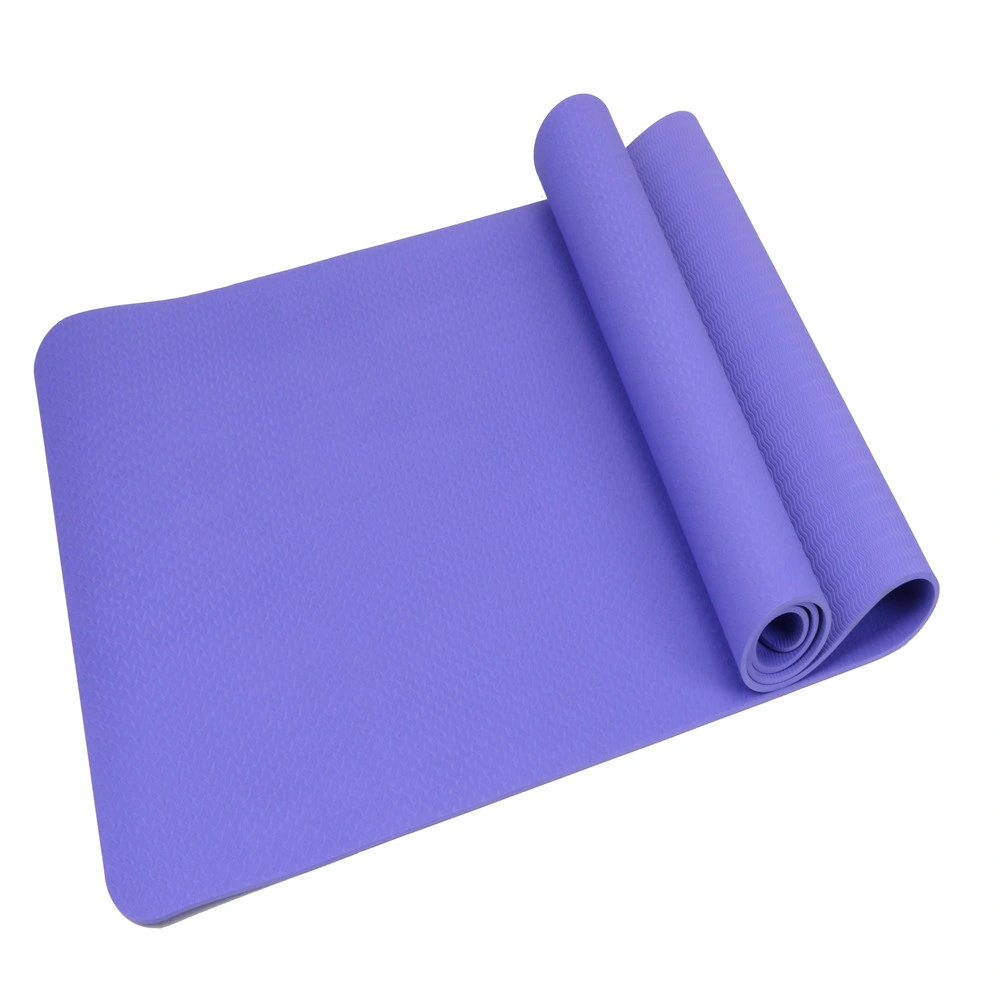 Yoga Exercise Fitness Workout Mat TPE Pilates with Alignment Line for Women Men 72*24*1/4 Inch