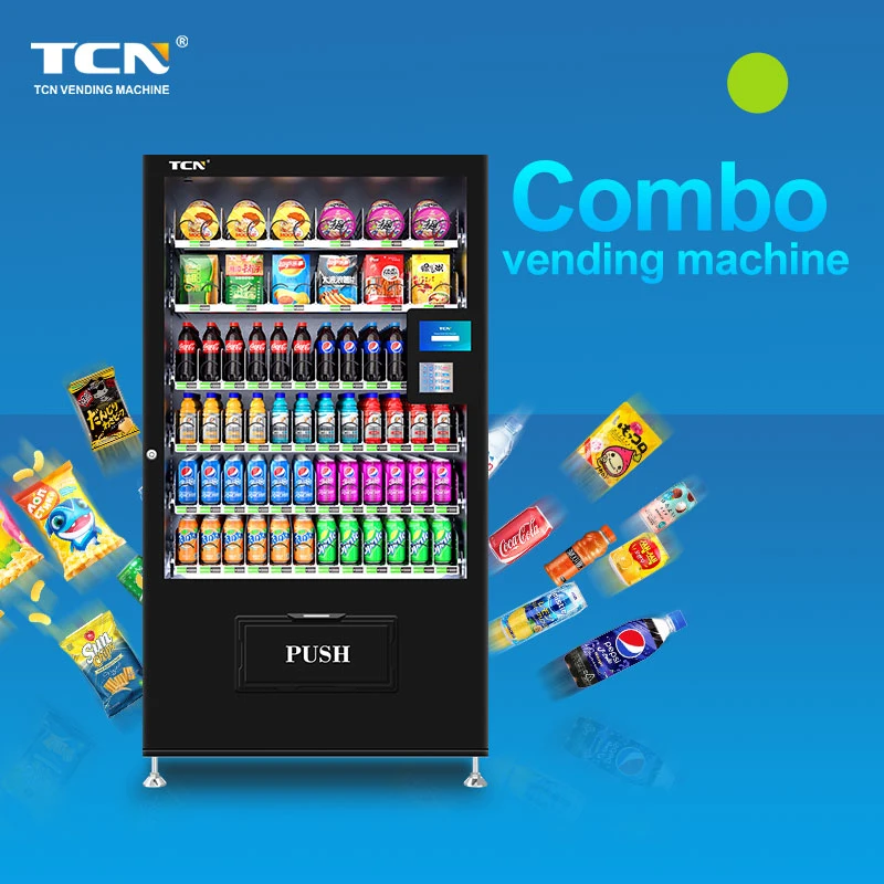 Tcn Large Capacity Cashless Vending Machine Qr Code Touch Screen Vending Machine