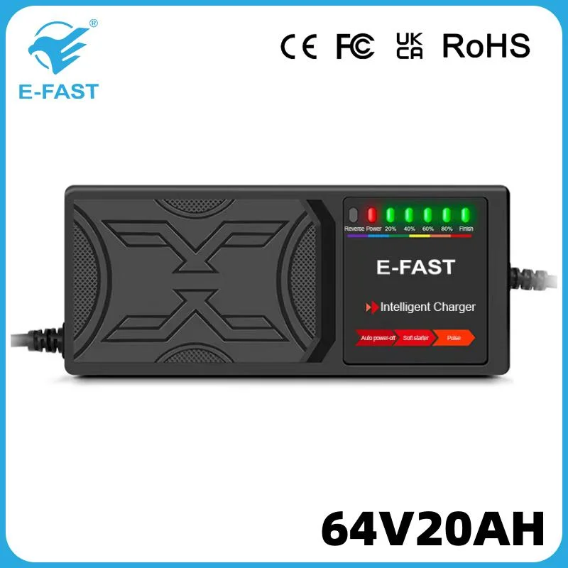 Intelligent Power Display 64V20ah Pulse Lead-Acid Electric Car Motorcycle Battery Charger