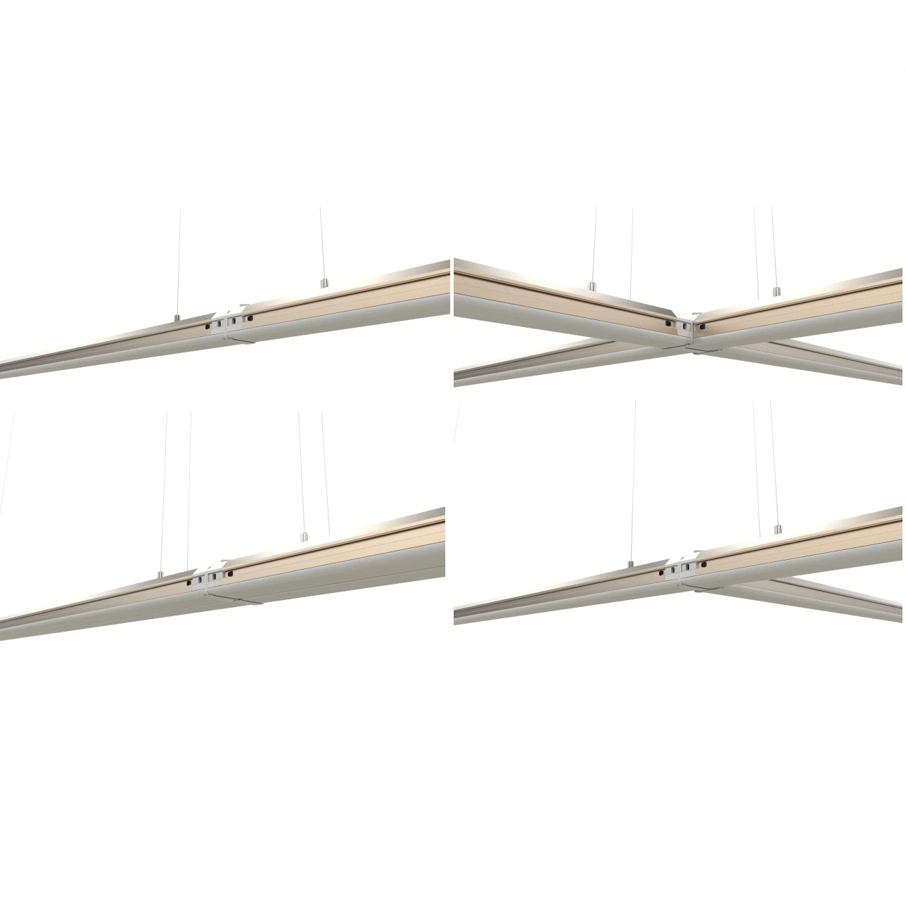 Candeeiro LED Linear Light com 5000 lm regulável e ETL/DLC para Iluminação Comercial