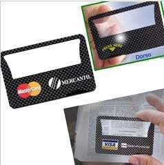 Plastic Credit Card Shape LED Magnifier with Logo Printing (MG-002)
