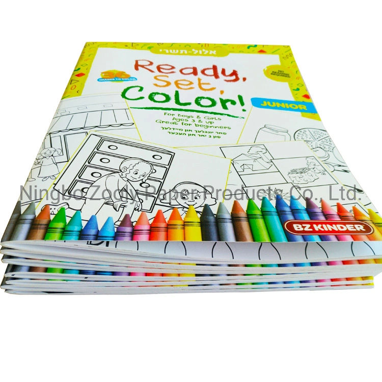 كتب الأطفال المخصصة كتاب التلوين طباعة كتاب مع Crayon