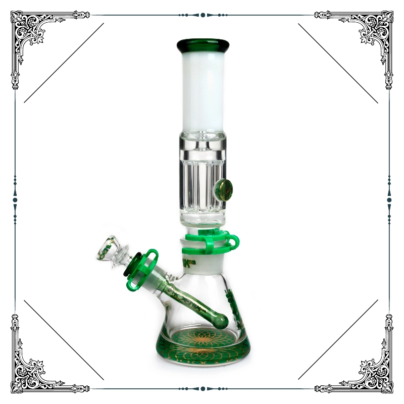 High quality/High cost performance  12 Inches Freezable Glass Pipe with Reinforced 8 Arm Pillar Perc Glass Smoking Water Pipe Wholesale/Supplier