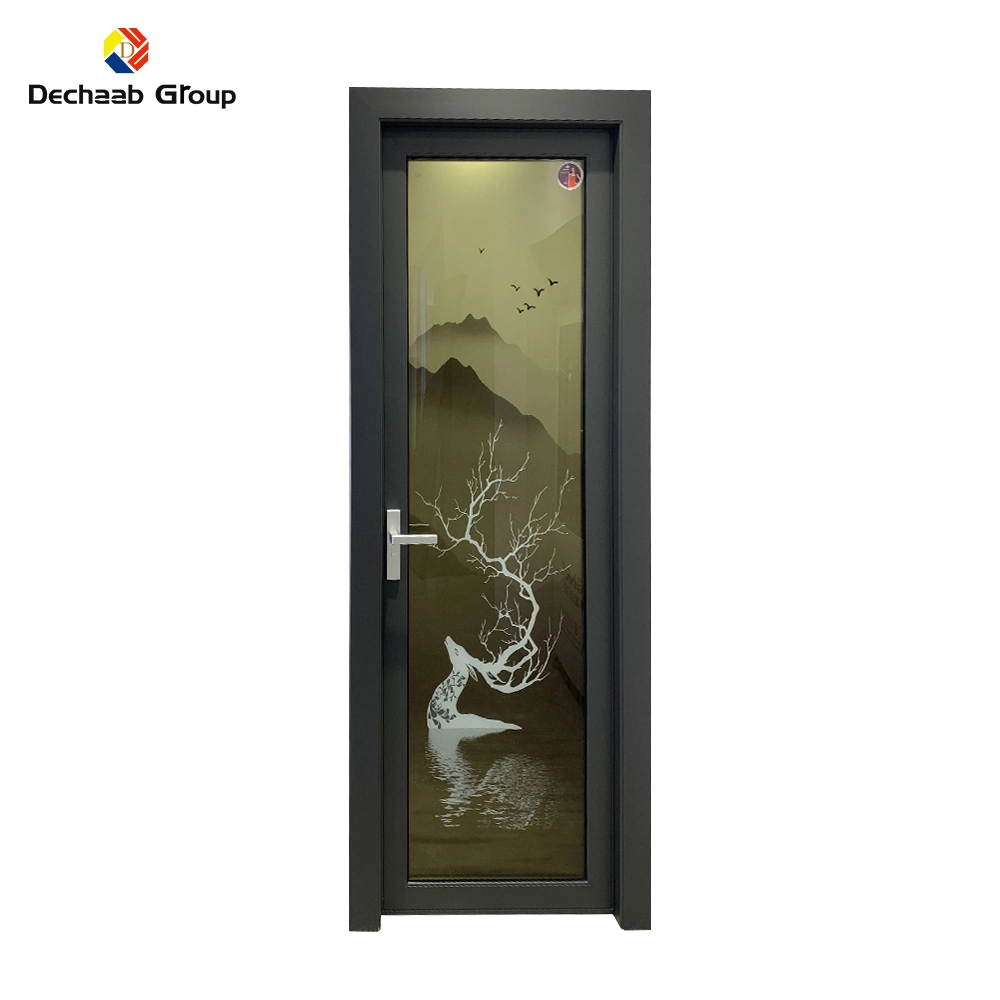 Modern Preminum Interior Bathroom Doors Aluminum Glass