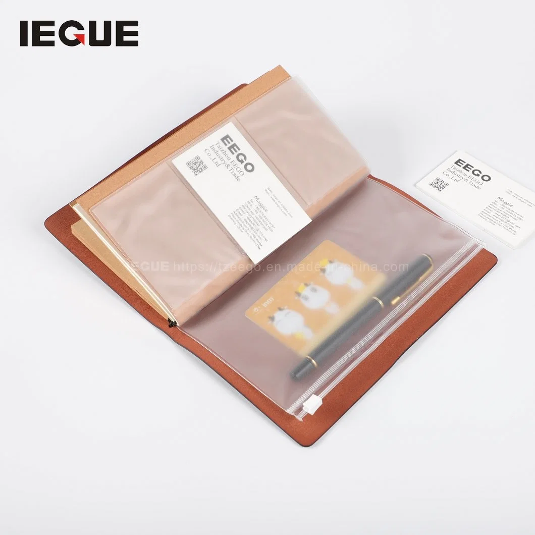 New Notebook PU Leather Cover Travel Organiser Planner Refillable Leather Journal Planner Gift with Elastic Band