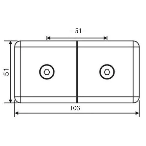 Solid Brass 180 Degree Fixed Transom Traditional Style Glass Clamp