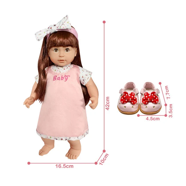 16,5 Zoll Neugeborene Puppe Baby pädagogische Dress up Zubehör spielen Spielzeug