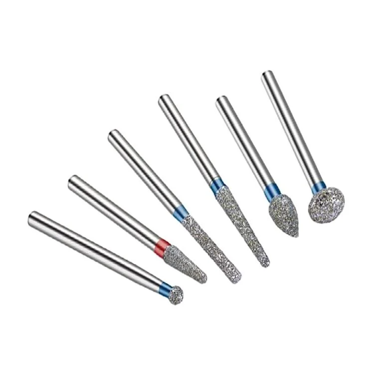 SJ Laboratorio de Rendimiento de alta calidad/alto costo Dental Diamond Burs bola redonda fg 1,6mm br Caja de plástico para la bur de diamante dental