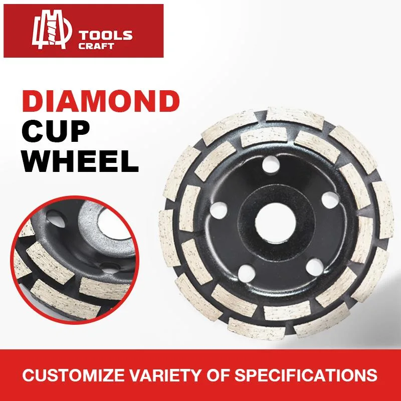 5 Inch Diamond Grinding Cup Wheels with Raptor Segments