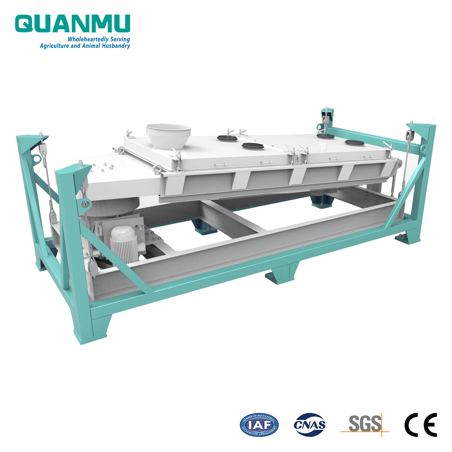 Grain Raw Material and Animal Feed Pellet Rotary Vibrating Grading Sifting Machine in Vibration Grader Sifter Machine