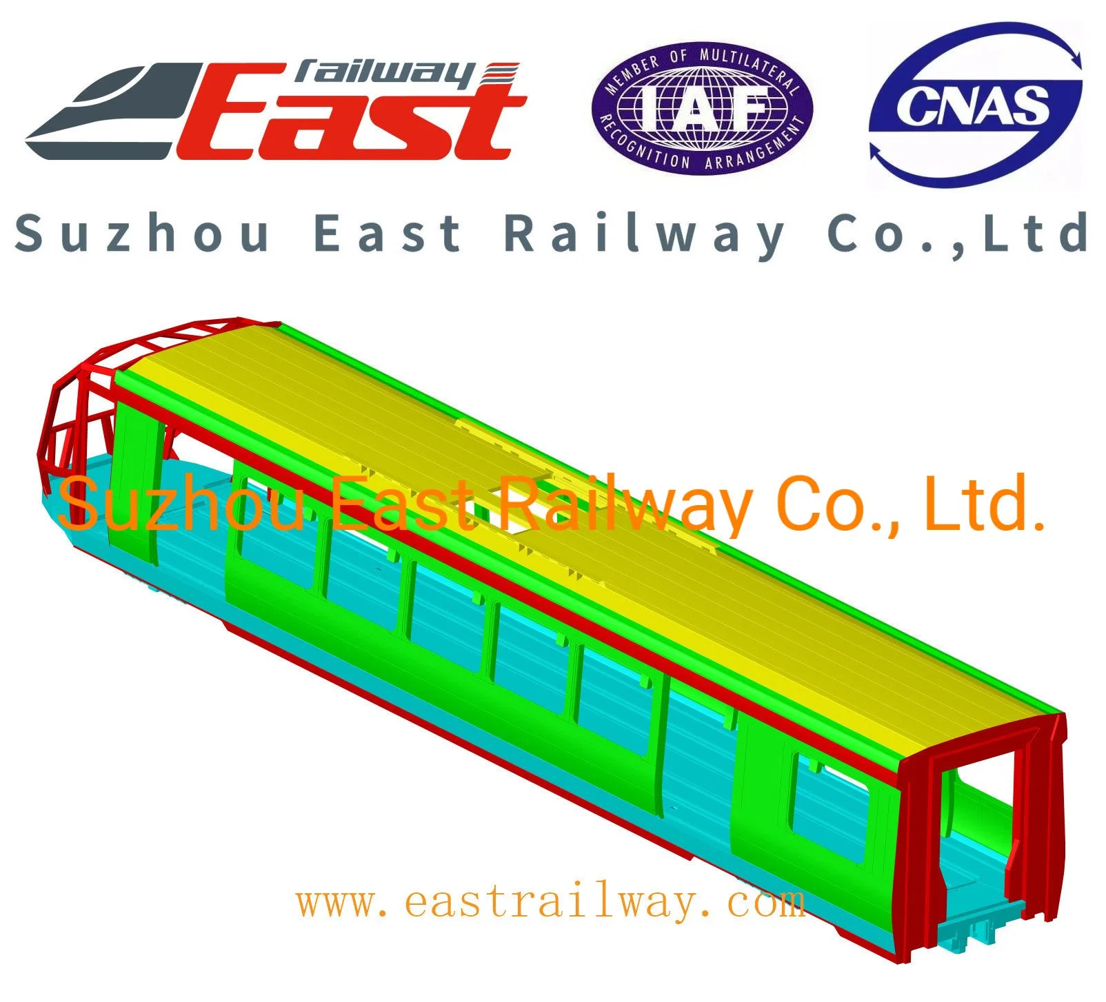 Railway Carbody for Freight Wagon, Passenger Car, Locomotive (Aluminum material)