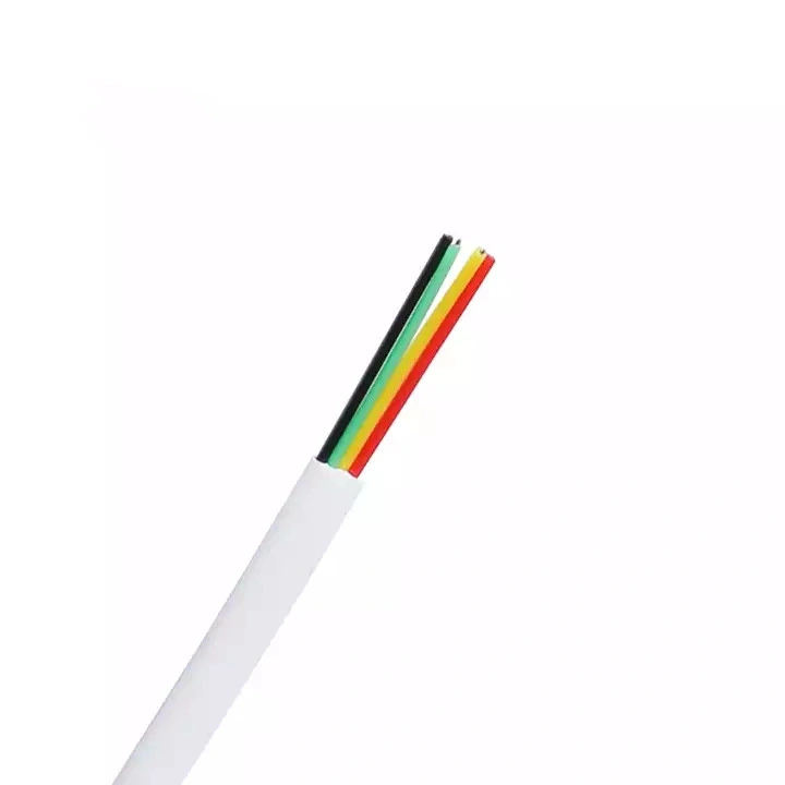 Indoor 4 Cores White Unshielded Flat Tinned Telephone Wire