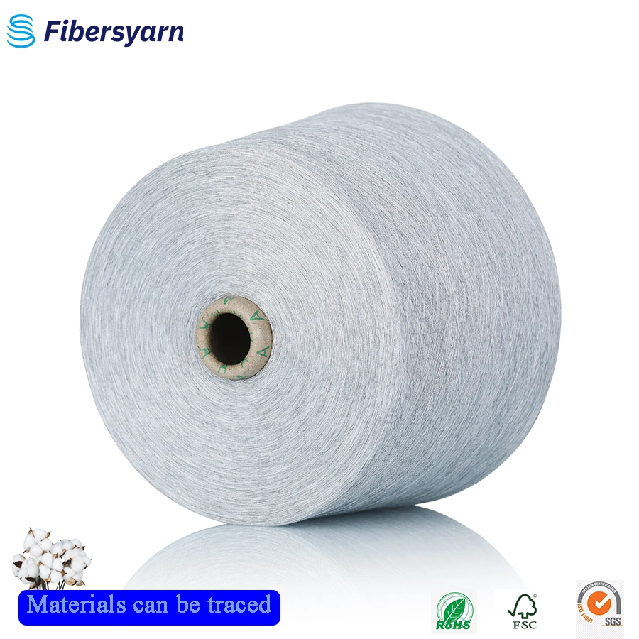 30s 100% Polyester Ring Spun for Knitting Compact Yarn with Strong Paper Cone